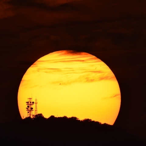 生駒山からの日出 (2024/08/03)