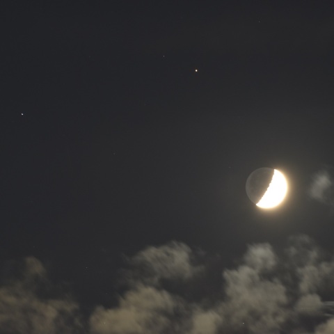 月とさそり座α・σ・τ (2024/09/10)