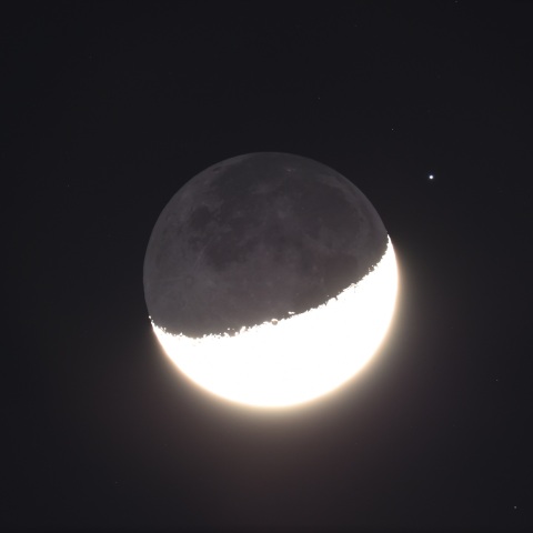 月とβTauの接近 (2025/04/03)