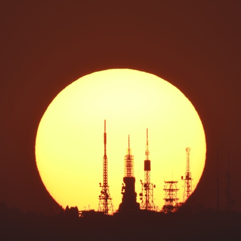 生駒山からの日出 (2025/05/13)