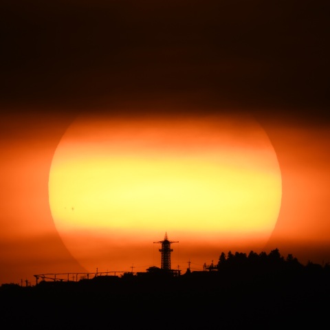 生駒山からの日出 (2025/05/15)