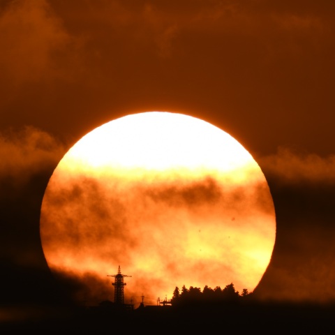 生駒山からの日出 (2025/07/29)