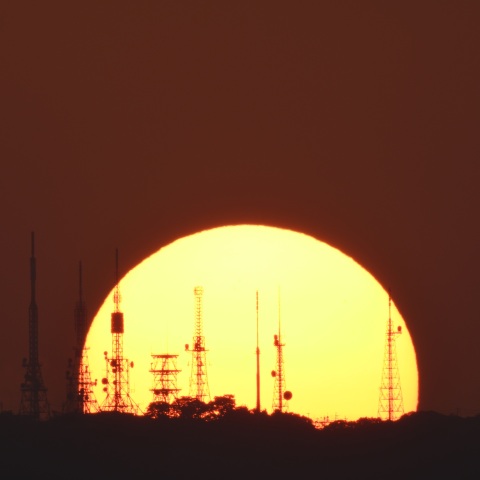 生駒山からの日出 (2025/08/01)