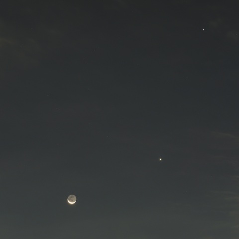月・金星・木星 (2025/08/21)