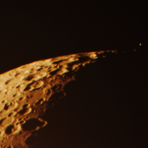 月とおとめ座γの接近