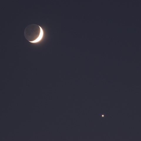 月と金星の接近