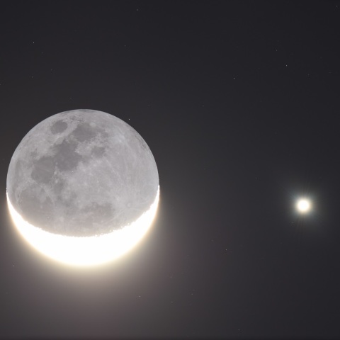 月と金星の接近