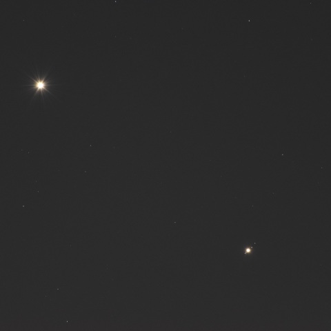 金星と木星の接近
