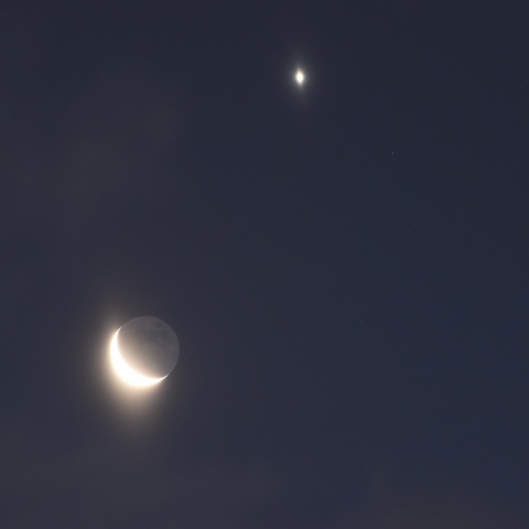 月と金星の接近