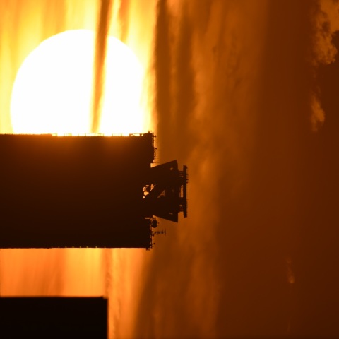 WTCビルへの日没