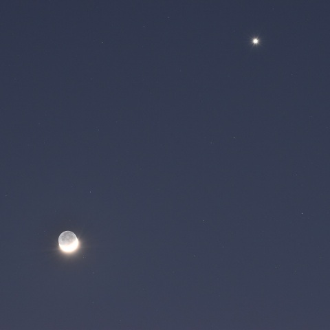 月と金星