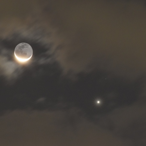 月と金星 (2020/11/13)