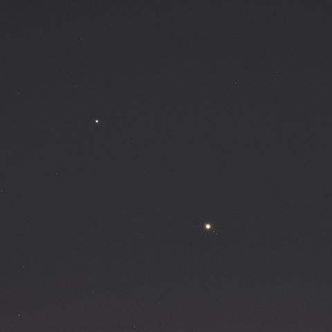 木星と土星の接近 (2020/12/9)