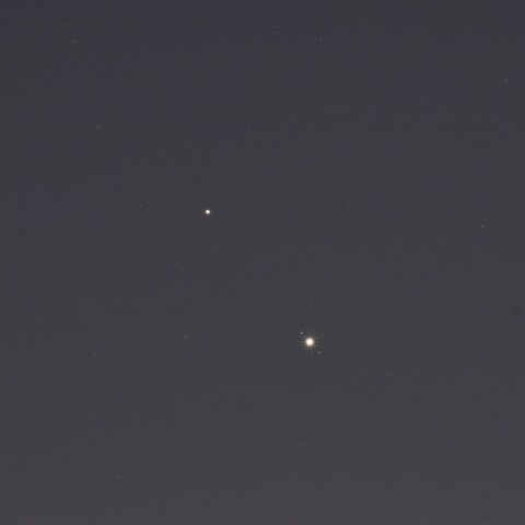 木星と土星の接近 (2020/12/13)