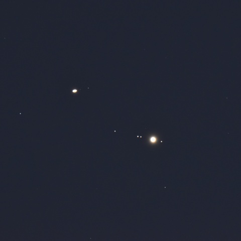 木星と土星の接近 (2020/12/19)