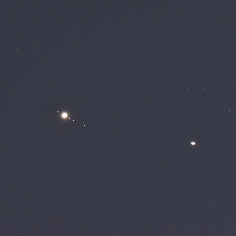 木星と土星の接近 (2020/12/25)