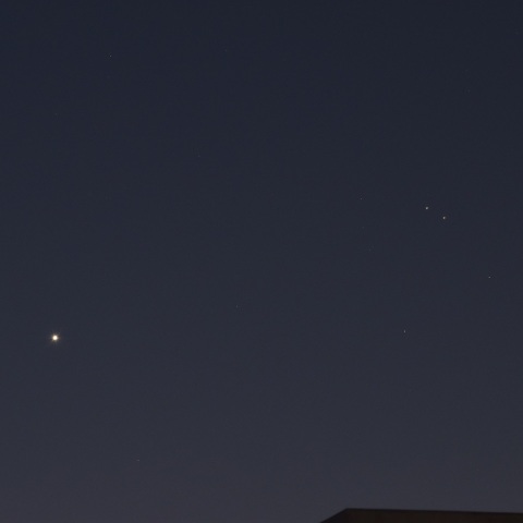 明け方の金星・火星・土星 (2022/04/05)