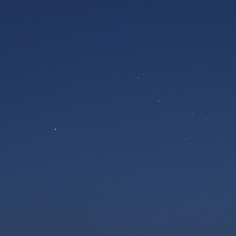 水星とM45の接近 (2022/04/30)