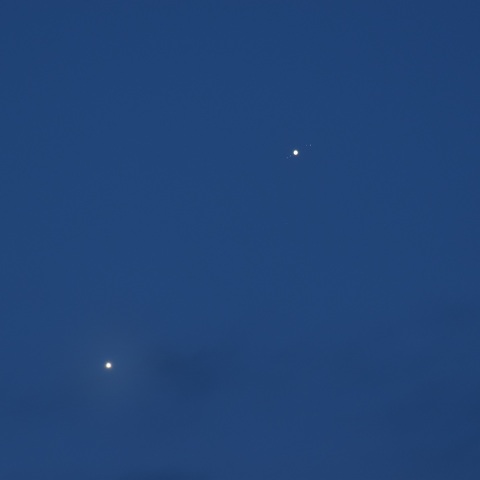 金星と木星の接近 (2022/05/02)