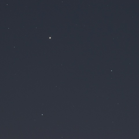 土星とやぎ座γ・δ星 (2022/08/01)