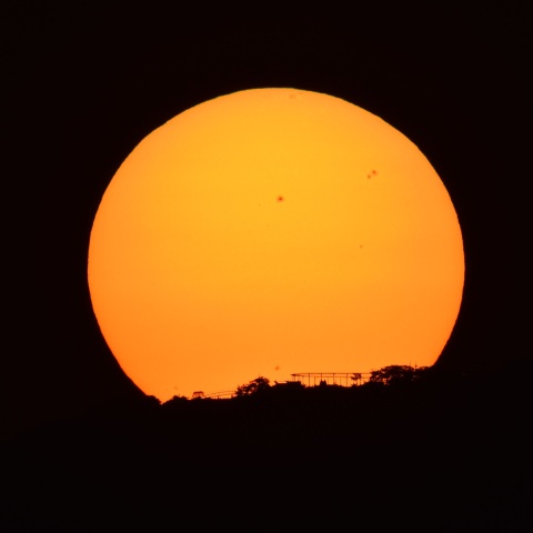 生駒山からの日出 (2023/07/27)