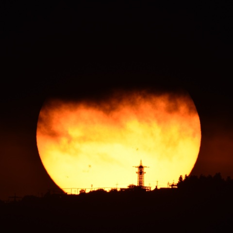 生駒山からの日出 (2023/07/29)