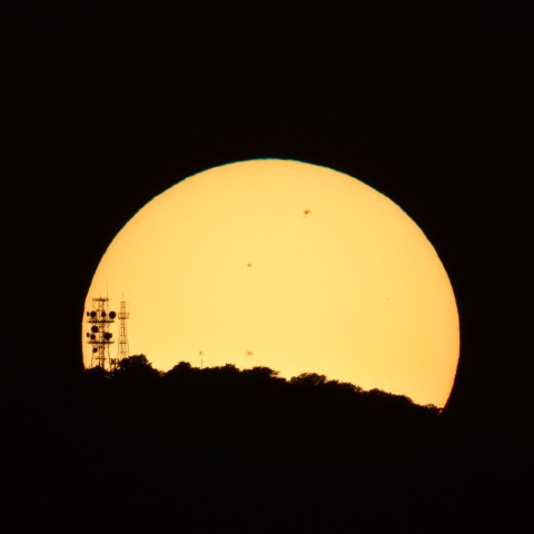 生駒山からの日出 (2023/08/04)