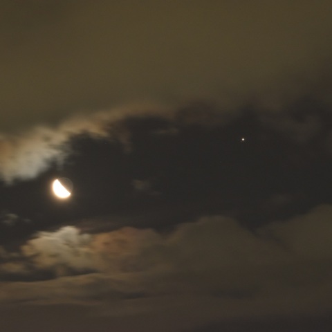 月と木星 (2023/08/09)