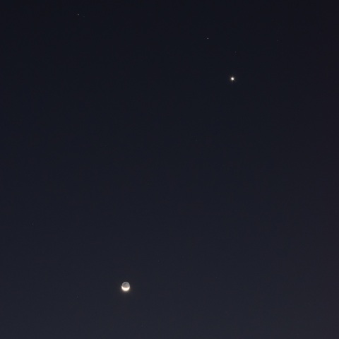 月・金星・レグルス (2023/10/12)