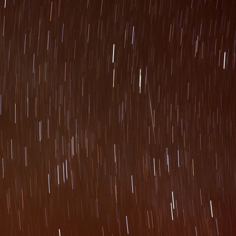 星降る夜の双子座流星・・・