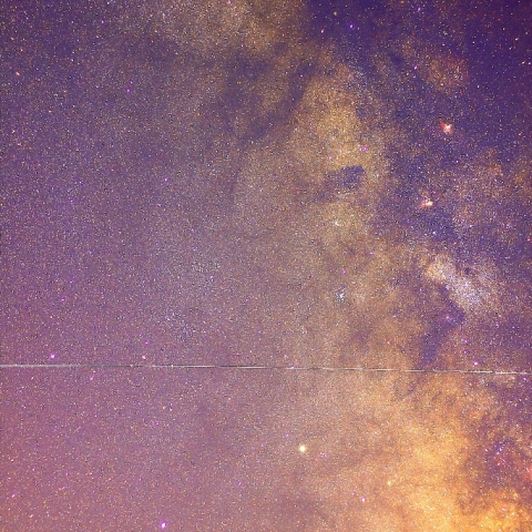 天の川・・・ど派手に加工