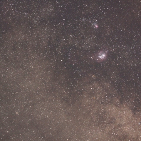 土星にこんばんは（M20・M8）