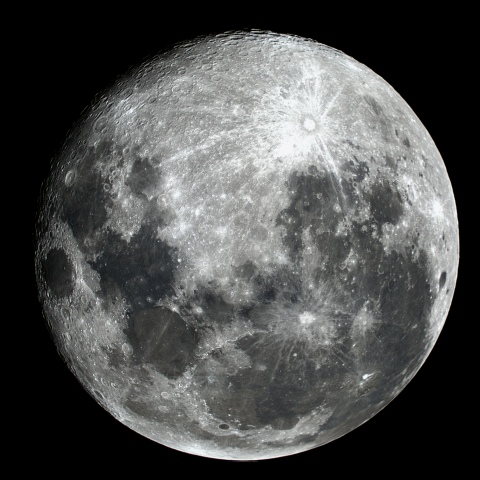 スーパームーン翌日