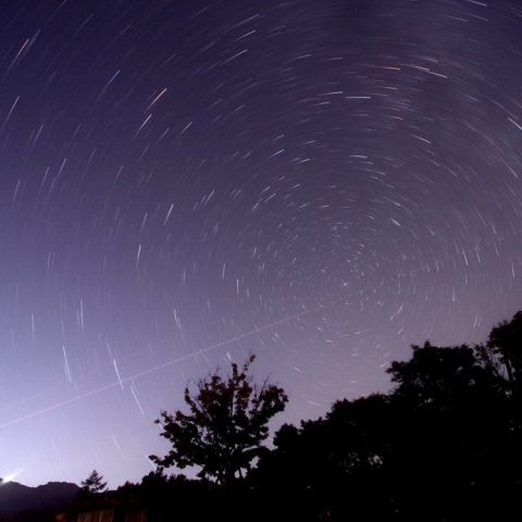 八ヶ岳と北極星