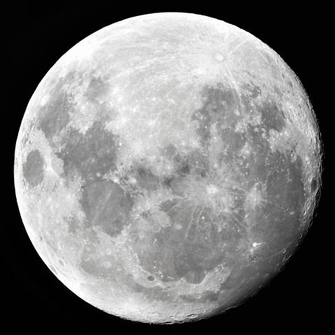 初モザイク合成　月