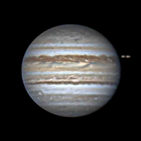 前投稿10分後の木星、Seeing向上