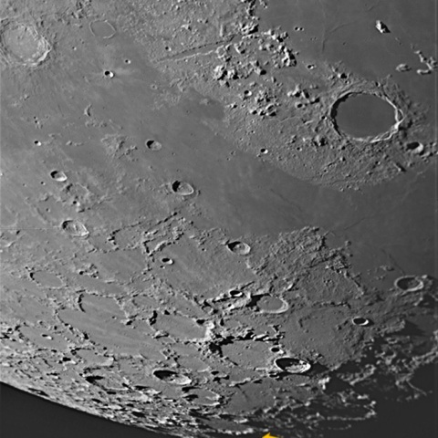 月齢10・北域クレーター群