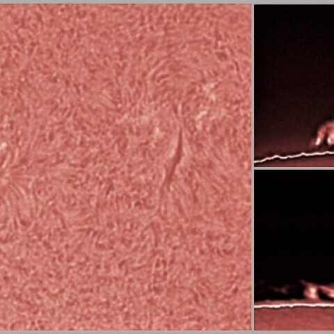 黒点2783とたなびくプロミネンス