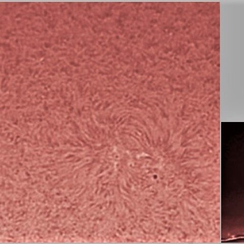 黒点2811～12とプロミネンス3/26