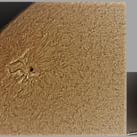 黒点2822とプロミネンス　5/9