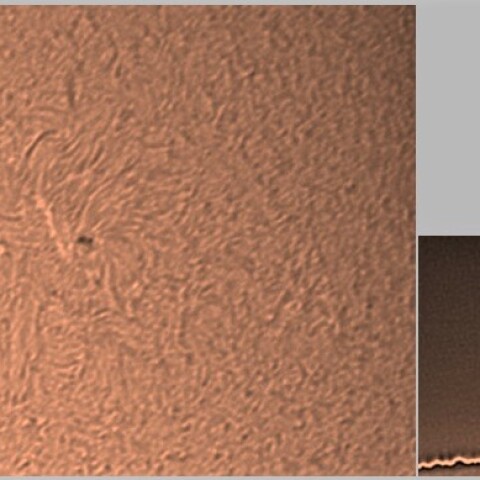 黒点2822とプロミネンス　5/16