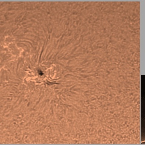 黒点2824とプロミネンス　5/23