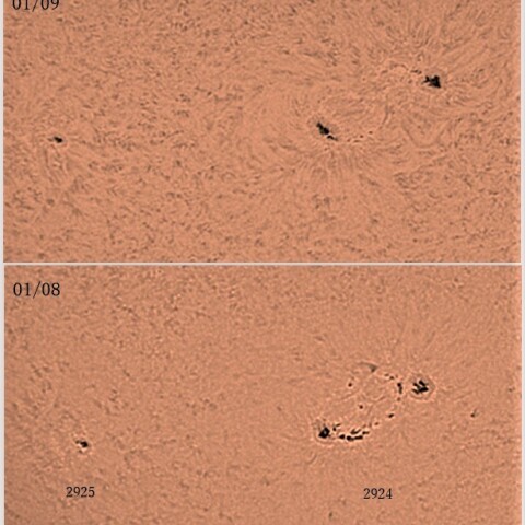黒点円弧が消えてしまった　1/9