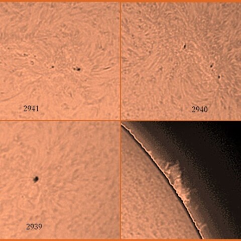 黒点群とプロミネンス　02/09