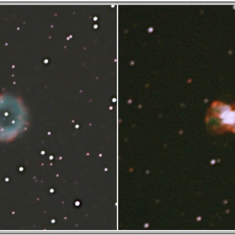 お隣どうし　NGC2438・NGC2440