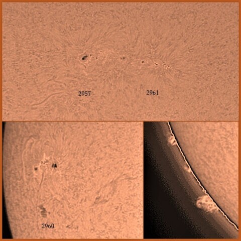 黒点群とプロミネンス　3/5