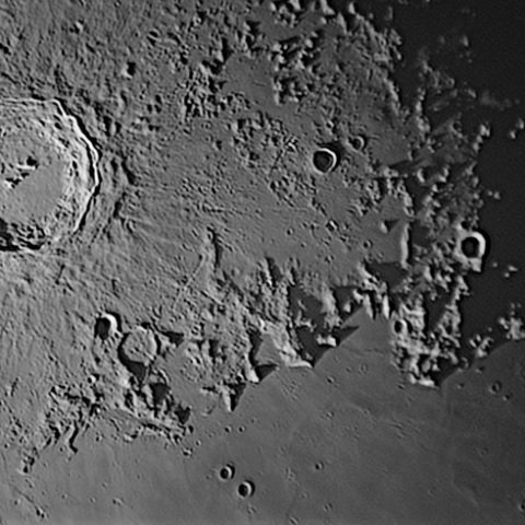 カルパチア山脈　月齢10.0