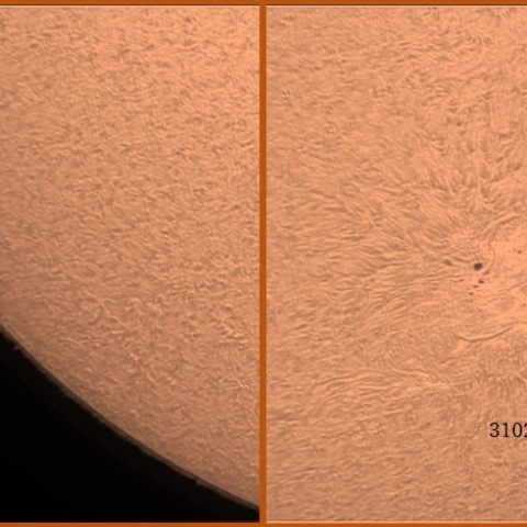 黒点群と異常に輝くフレアか？　09/19