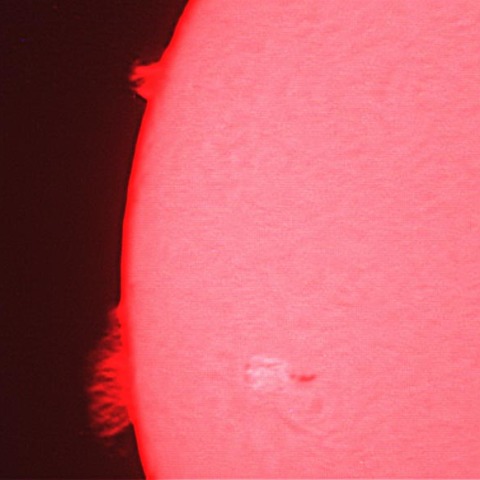 7/8のプロミネンス