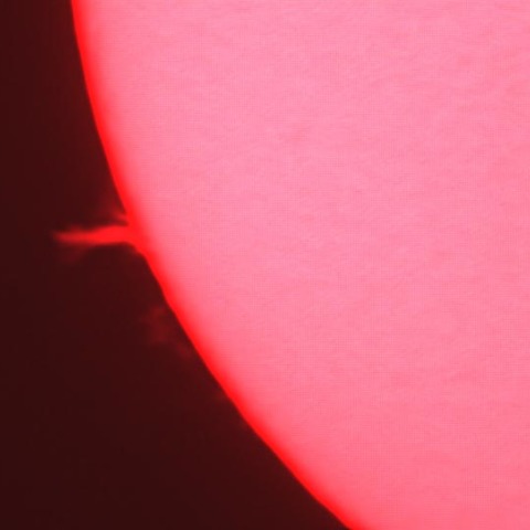 3/4のプロミネンス